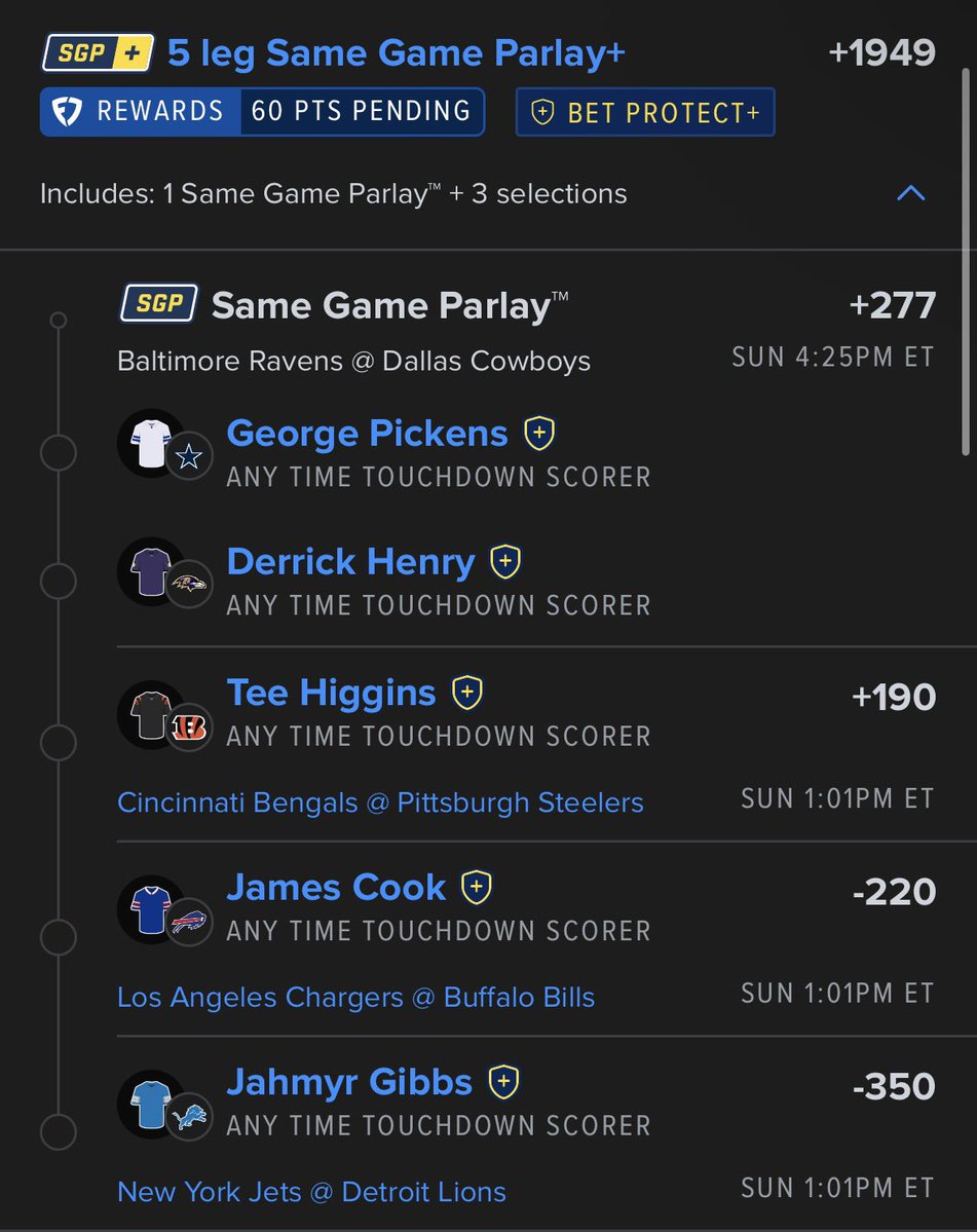 BetsMerky's tweet photo. Merky’s TOP 5 TDs entering week 3 +2000
-Gibbs&amp;Cook both teams favored by 7 should have the lead all game🔒
-Pickens&amp;Higgins best WR2s in the league w/ 30 targets combined 0 TDs!
-Henry has a great matchup coming off a inexcusable loss (only 4 carries in 2nd Half)

#Gambling𝕏 https://t.co/XprrPxx7iI