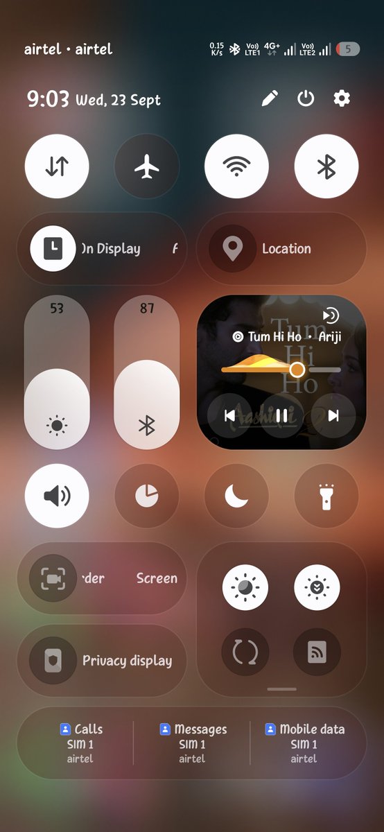 Kailash0729's tweet photo. ✨️Samsung One Ui 9 setup  😎 😍 

🏡 Home screen 

🔐 Lock screen 

💫  Quick panel 

Share Your Setup 👇 https://t.co/PdIQgtvQOS