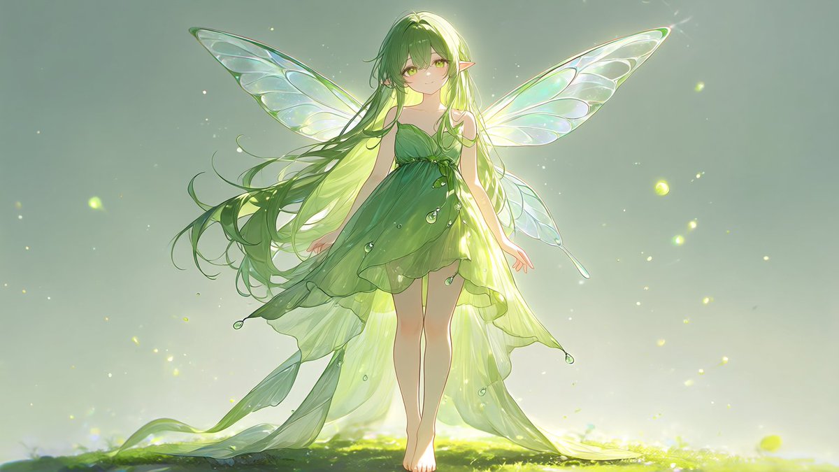solarplexu14293's tweet photo. おはようございます✨ 一緒にゲーム世界を作っていく新しい仲間（妖精さん）が誕生（降臨）してくれました✨ この優しすぎる笑顔と光に満ちた姿を見ているだけで、心が癒やされます…。 こんな妖精さんたちが集まってくるような、温かくて光あふれる世界を形にしていきます！
！🌿💫 #indiedev #unity https://t.co/yZPplePxif