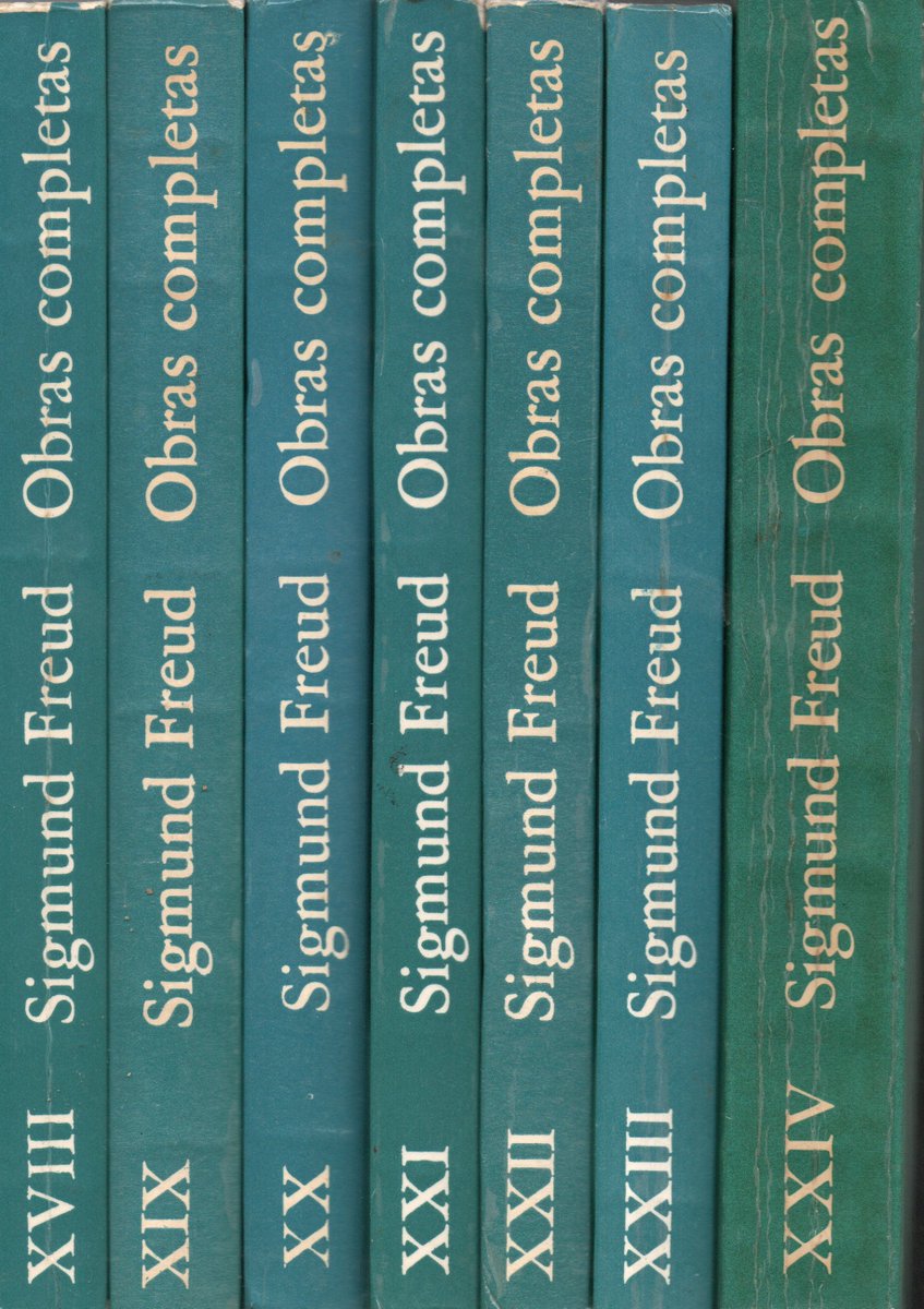 OrlandoMejaRiv1's tweet photo. De las Obras de Freud (24 tomos en Amorrortu editores) estas cinco, en mi concepto, son claves para un lector general: La interpretación de los sueños, Psicopatología de la vida cotidiana, Tótem y tabú, El porvenir de una ilusión y Moisés y la religión monoteísta. Gran ensayista. https://t.co/WbKvydQfYk