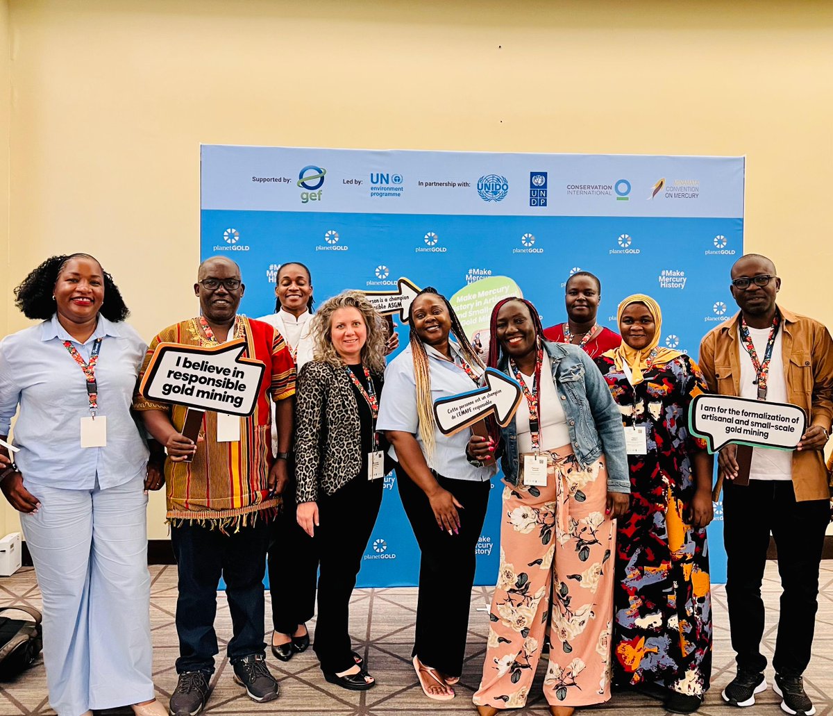 planetGOLD_UG's tweet photo. The @planetGOLD_UG team, &amp; partners from @nemaug &amp; Monica, a miner, are participating in the 2026 @planetGOLD_org Global Forum on Artisanal and Small-Scale Gold Mining in Panama City.

#MakeMercuryHistory https://t.co/RMYOj9SbZy