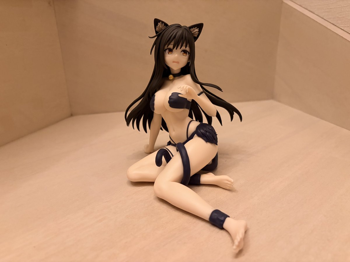 Gojo's tweet photo. シルバーウィークにBANDAI NAMCOのToLOVEる-とらぶる-ダークネスのにゃーるずこれくしょん古手川唯のフィギュアを取りました！大きくてずっしり！可愛いですね！ #ToLOVEる #古手川唯 https://t.co/8XeybS8NtE
