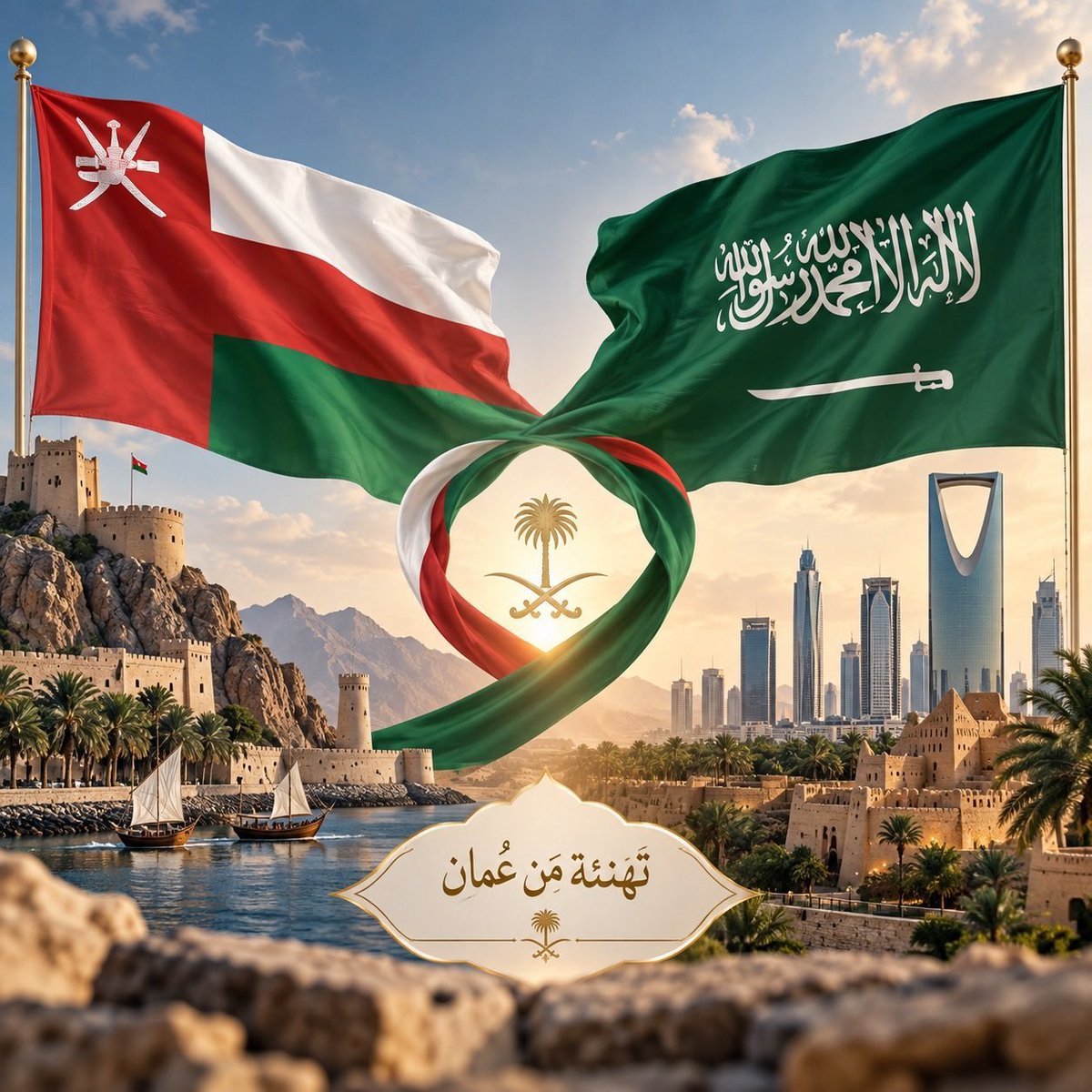 SamBinSal_OM's tweet photo. من #سلطنة_عمان إلى #المملكة_العربية_السعودية 
كل عام والمملكة وشعبها الشقيق بخير وعز وازدهار، ودامت بيننا أواصر الأخوة والمحبة.
#اليوم_الوطني_السعودي_٩٦ https://t.co/d0f603Pvbt