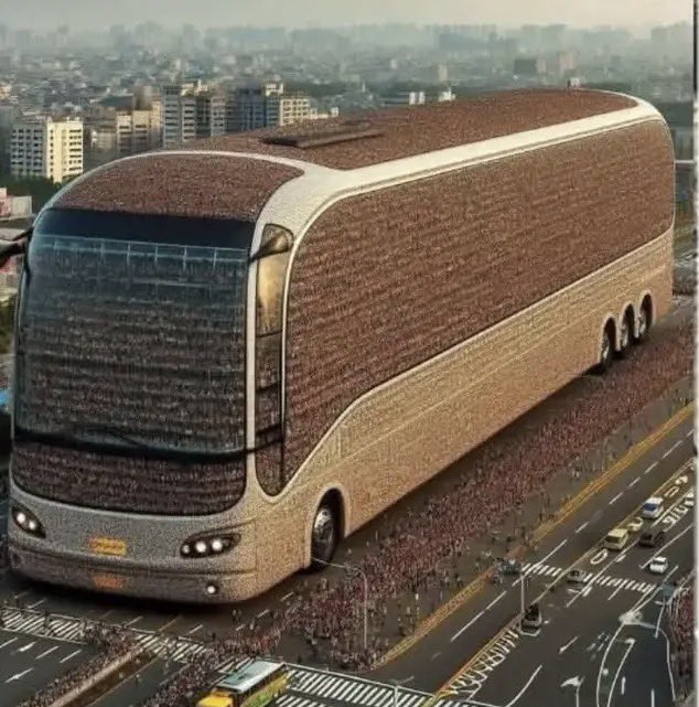 natacitouofc's tweet photo. ônibus que samara martins promete no plano dela 
cada um carrega 1 milhão de pessoas 
pra acabar c os carros e a poluição 👇👇 https://t.co/kRi9GC1H0i