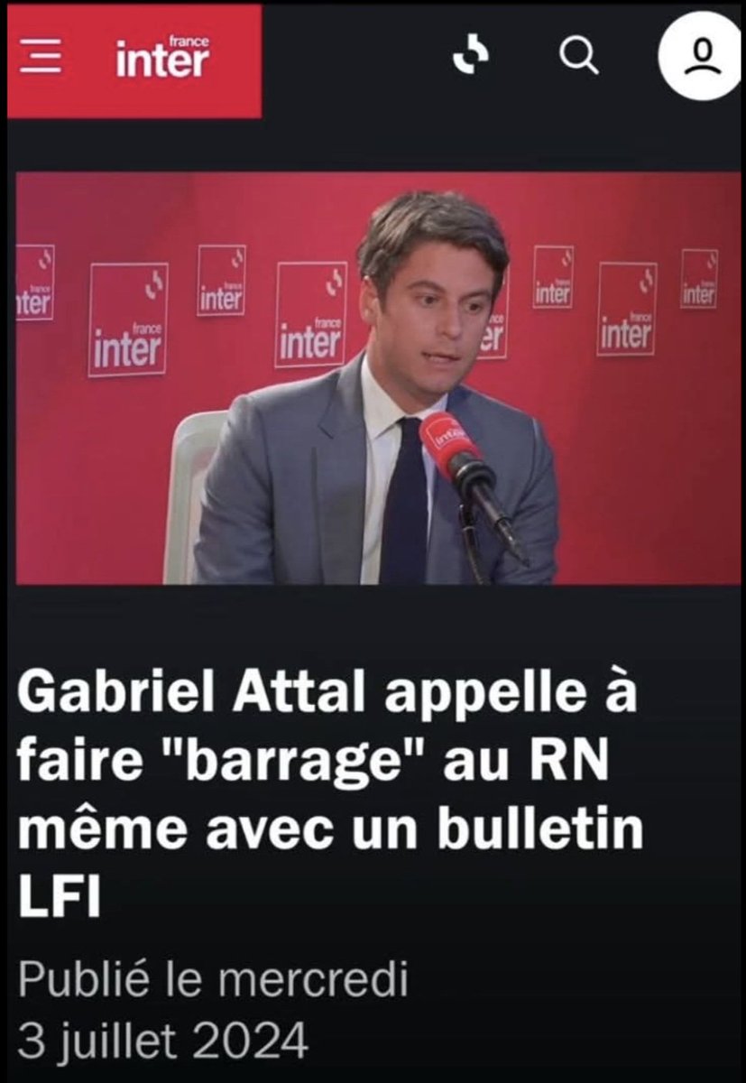 vilbrequinFr's tweet photo. @GabrielAttal Fallait le faire quand tu avais le pouvoir !
La seule réussite de ce branleur incompétent est d'avoir fait élire des députés LFI... https://t.co/gbBBqeWCrT