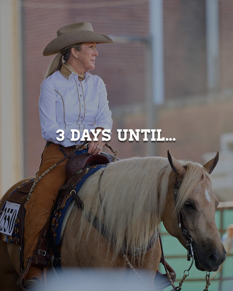 NRSworld's tweet photo. The countdown is on! Only 3 more days until the All American Quarter Horse Congress ๐
Stop by the NRS booths at Congress Marketplace and Congress Hall to score special deals!
#NRSWorld #AllThingsWestern #QuarterHorseCongress https://t.co/YPX7vIRJUo