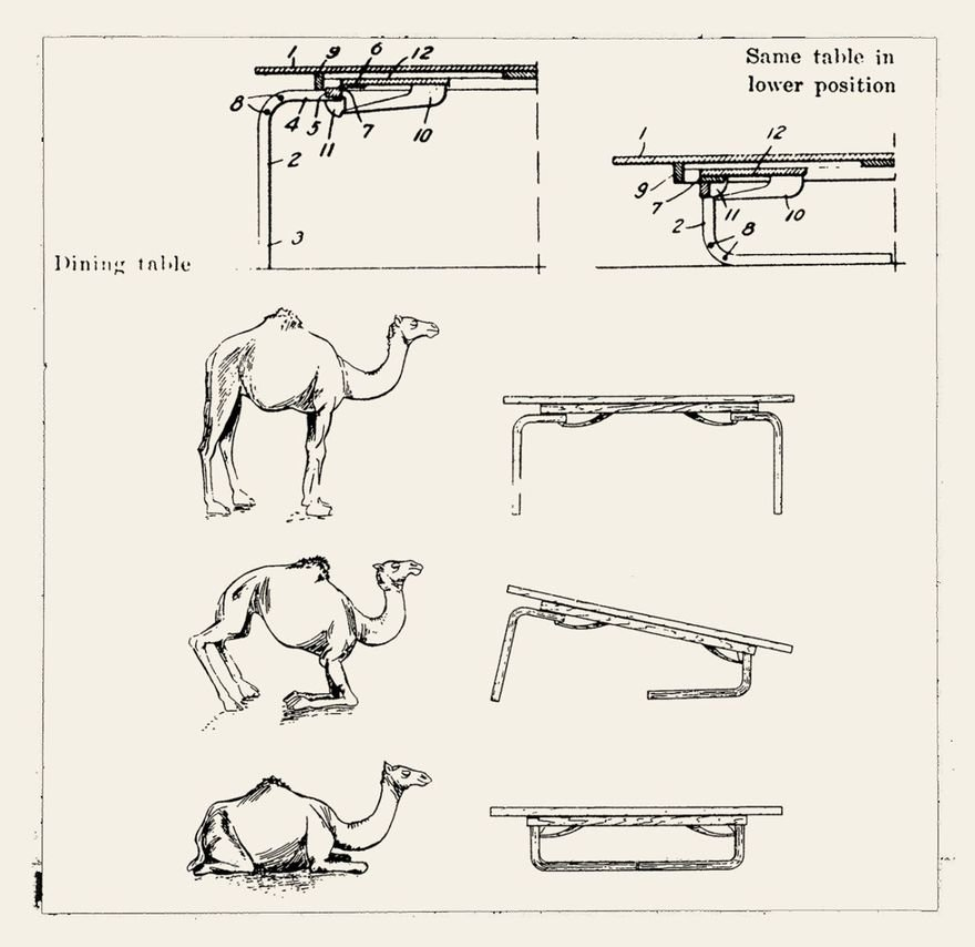 kohantoys's tweet photo. En los 40s Richard Neutra diseñó una mesa de comedor que podía convertirse en mesa de café. El nombre de la mesa incluía la referencia al mecanismo: Camel. https://t.co/AphcEj9mAe