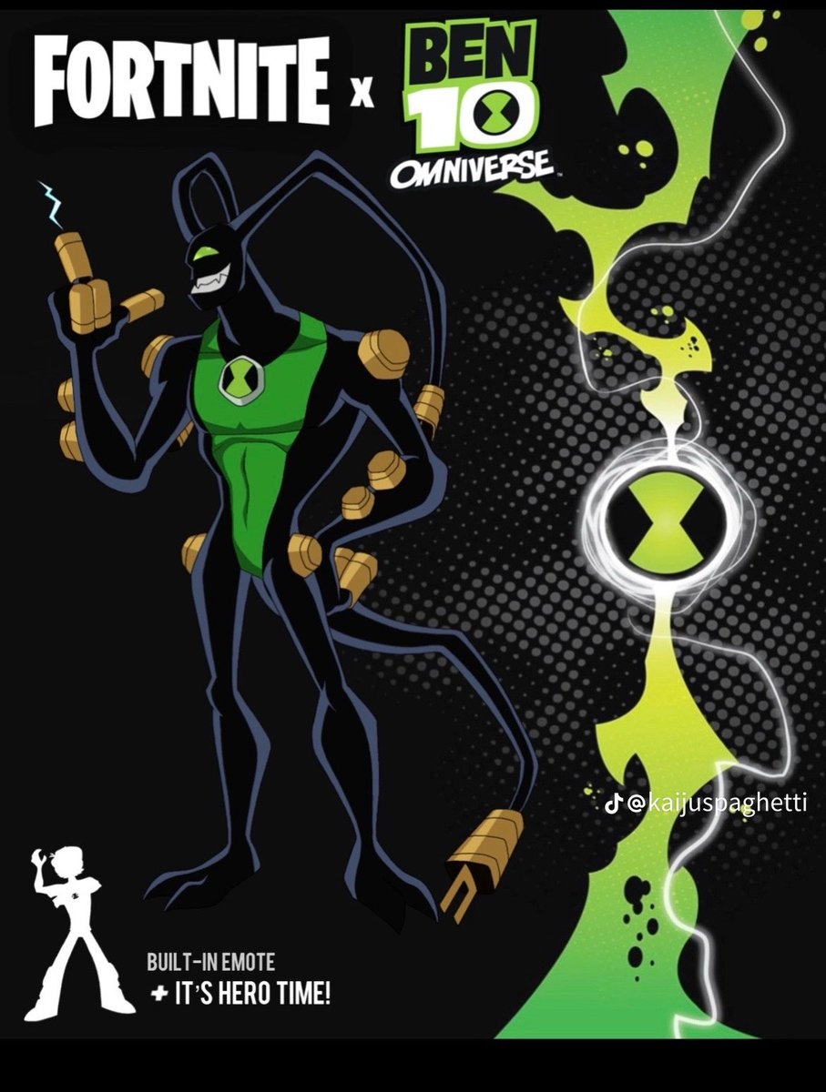 TennysonBe846's tweet photo. @Fortnite Add Ben 10 Wave 2 https://t.co/x0ps3A1auD