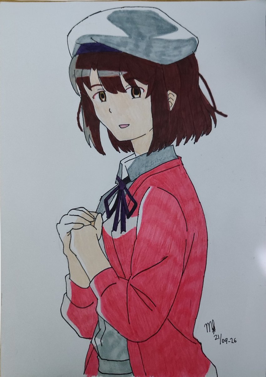aldava_mario's tweet photo. Happy Birthday, Katou Megumi 🥳🎉❤️🌸
(23 September 2026)

Tahun ini yang kedelapan :D
_______________________________

Created by Me
Name: Katou Megumi
Anime: Saenai Heroine no Sodatekata
Tools: HB Pencil, Drawing Pen 0.4, FC 48 Colors Pencil, 60 Colors Marker

#anime #saekano https://t.co/PyUjZb7DFB