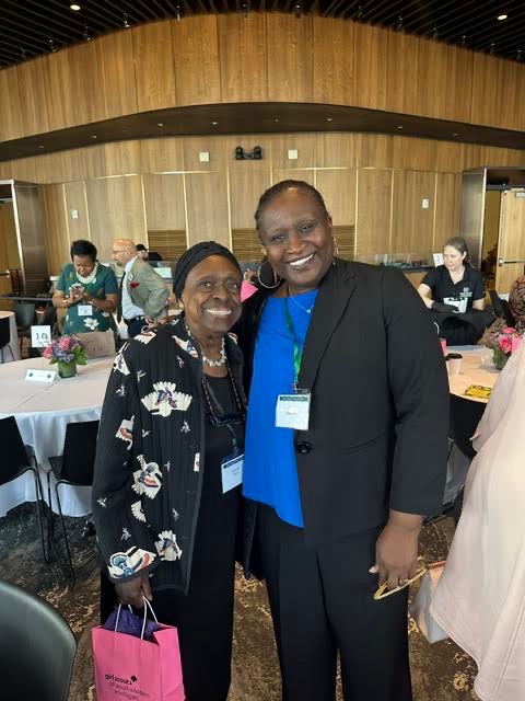 ConnectDet's tweet photo. Connect Detroit Interim President &amp; CEO Shuna Hayward joined Board Chair Kim Trent at the Girl Scouts of Southeastern Michigan’s Tough Enough Breakfast, a meaningful morning for Shuna, a former Girl Scout!

#GSSEM #ToughEnoughBreakfast #WomenLeaders #DetroitYouth #ConnectDetroit https://t.co/qAyZYyDLV2