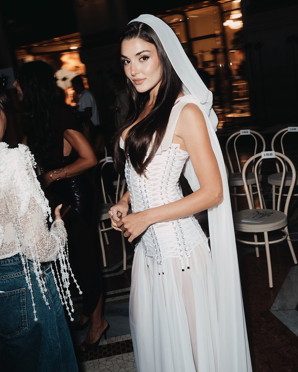 dolcegabbana's tweet photo. #MicheleMorrone, #ChoiSan, #HandeErçel, and @levantecanta attended #VogueWorld Milano 2026 at Galleria Vittorio Emanuele II dressed in #DolceGabbana. 

Photographed by Antonio de Masi, Getty Images, and Lucas Possiede 

#DGFattoAMano https://t.co/CwTvfOhelr