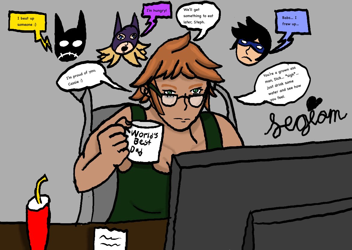 ProfligateOne's tweet photo. Now the main event for #babsday, an average night for Oracle

#BarbaraGordon #Batgirl #Oracle #Nightwing https://t.co/wA2q4TSkWM