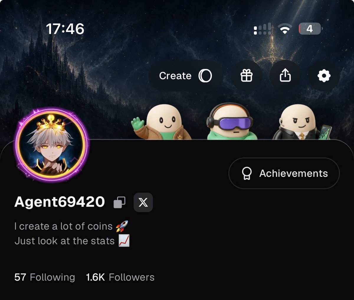 Agent69420's tweet photo. Reached 1.6k followers in 2weeks!!! @PumpfunEco https://t.co/PsfDz2wixf