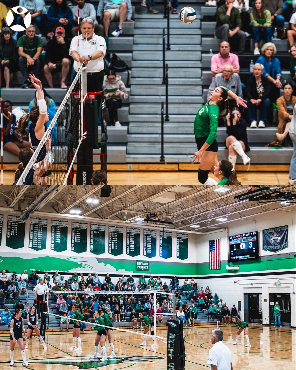 GetScoreVision's tweet photo. All eyes on @SkuttCatholicVB! 👀🏐 

Scenes from an energy-packed night at @SkuttCatholic. 🦅 https://t.co/aaRW64hnx6