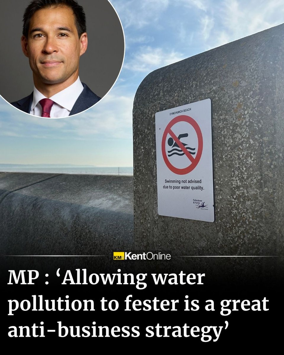 FHExpress's tweet photo. The MP is fighting for cleaner water in Kent https://t.co/mHCD42XwuU