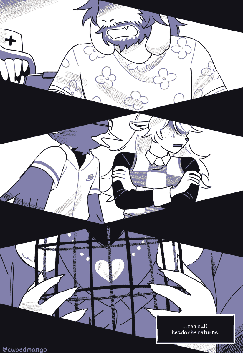 cubedmango's tweet photo. heart to heart [1/5] #deltarune https://t.co/YF1rwFe9Tk