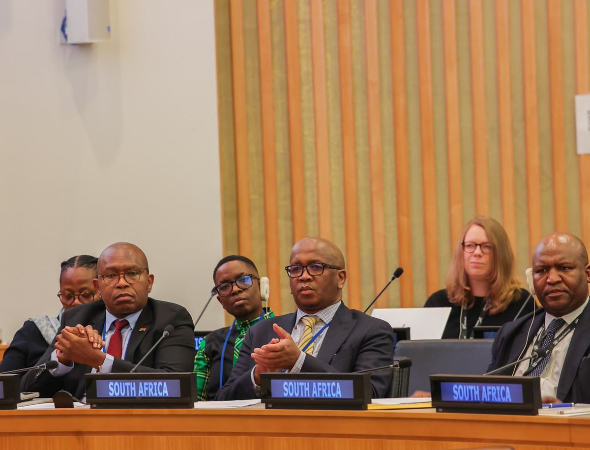 GovernmentZA's tweet photo. Minister Ronald Lamola leads discussions for the ​International Panel on Inequality (IPI) addressing the Global Inequality Crisis.

Hosted at the United Nations Headquarters, by IPI Founding Committee Governments: South Africa, Brazil, Spain, Norway. #GovZAUpdates #SAinUNGA #UNGA81