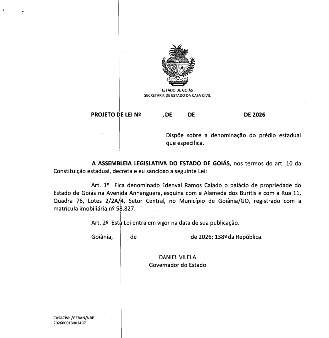 DayrelGodin's tweet photo. O antigo prédio da Caixa Econômica Federal, no Setor Central de Goiânia, poderá ganhar o nome de Palácio Edenval Ramos Caiado.

O projeto de homenagem ao pai do ex-governador Ronaldo Caiado (PSD) tramita na Assembleia Legislativa de Goiás (Alego). https://t.co/my1Dp9KsWe