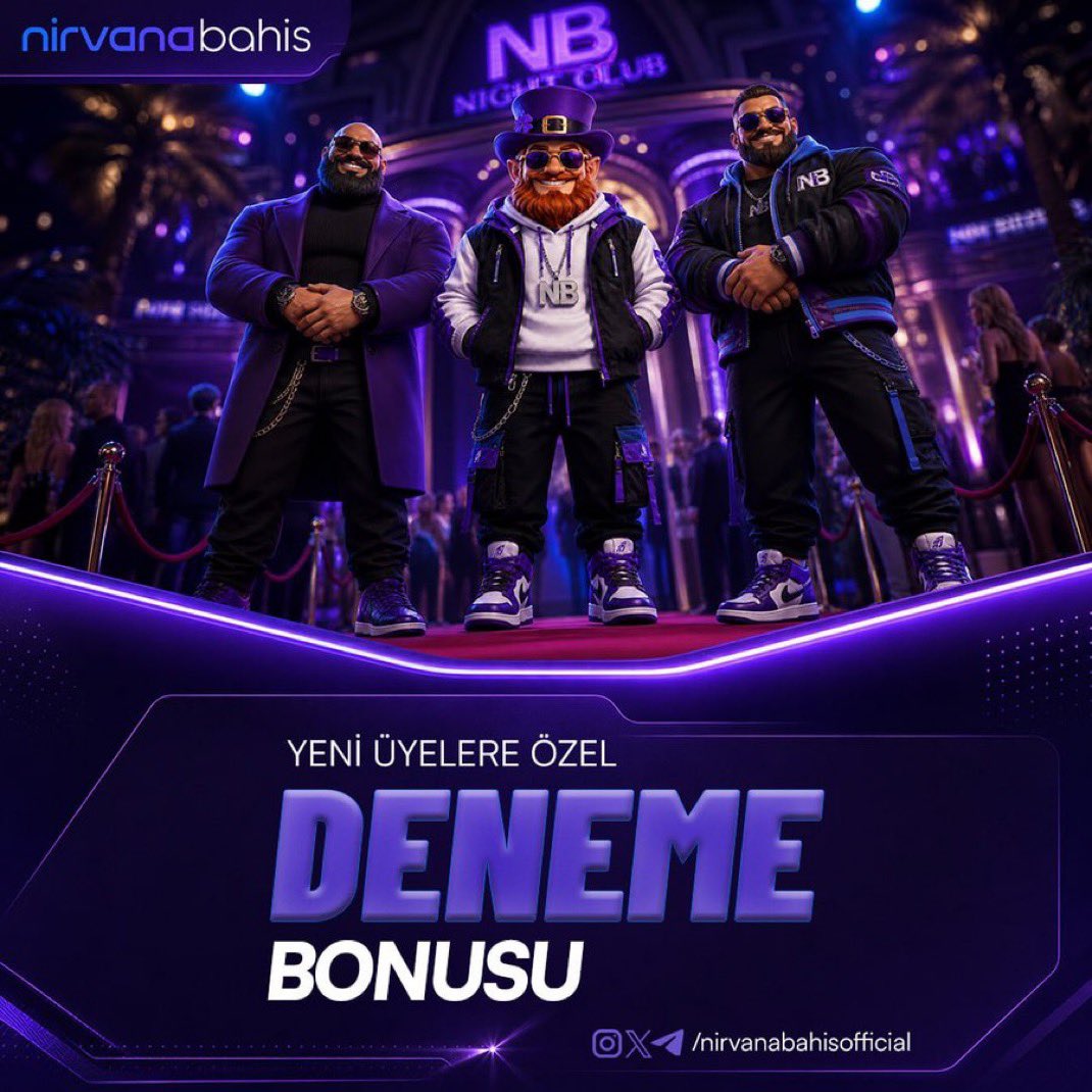 14DenemeBonusu's tweet photo. 🎁 NirvanaBahis Yeni Üyelere Özel Deneme Bonusu!
🔥 Yeni üyeler için bonus fırsatını incele!
🌐 Güncel giriş: https://t.co/lAgwcPPj4s
💬 Bonus detayları: https://t.co/msNogXGq4s
#denemebonusu #freebet #freespin https://t.co/9TWZzfVLo1