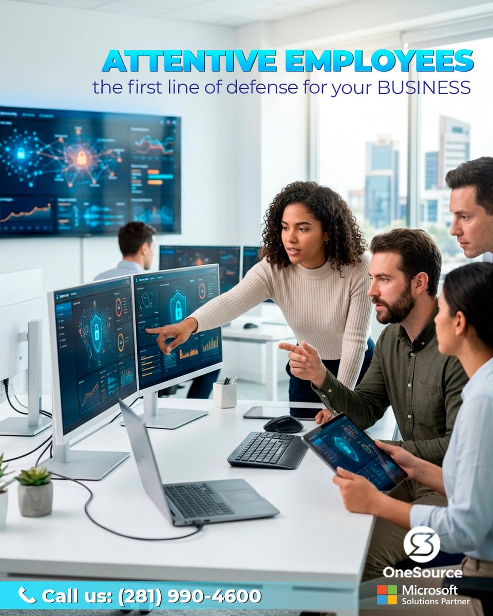 OneSourceCloud's tweet photo. Deploying security technology and training employees, partners, customers, and others on how to protect themselves against cyberattacks that infiltrate your network via email is crucial for protecting your business

We can help, Ask us how to get started!

https://t.co/hubSceUwVP https://t.co/k0Fe569nei