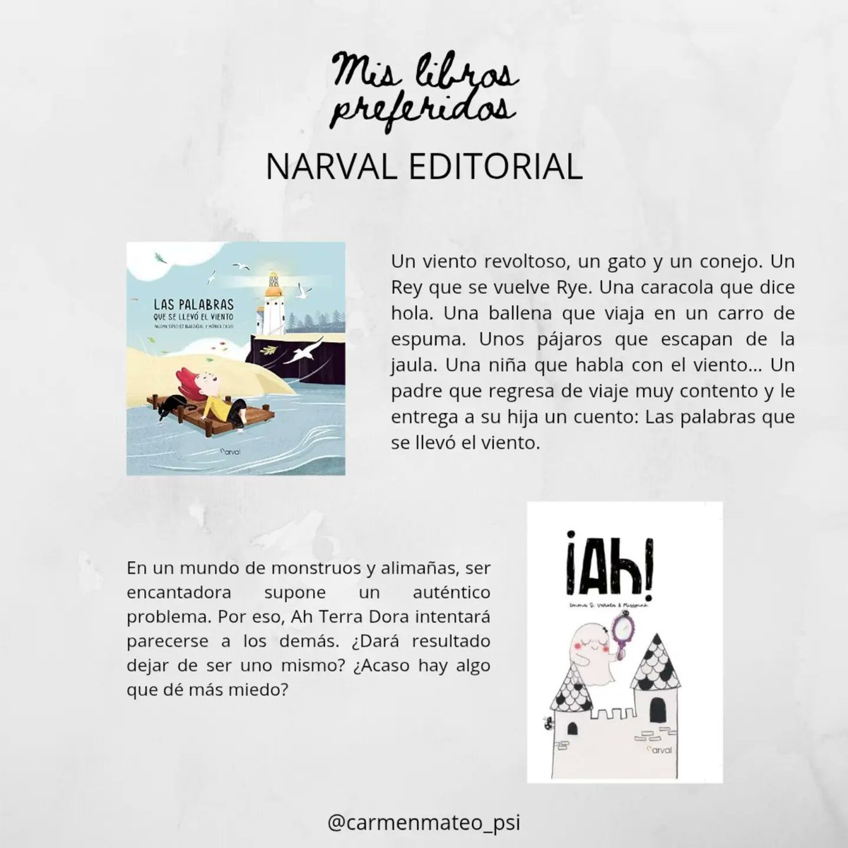 BarbaraFara3's tweet photo. 🔟 MY TOP TEN FROM NARVAL PUBLISHING 🔟

On Instagram, as in life and the publishing world, everything moves too fast. Since I post almost daily, wonderful books can be overlooked after being reviewed months or even years ago. So, taking advantage https://t.co/KOs3lJqQ6s