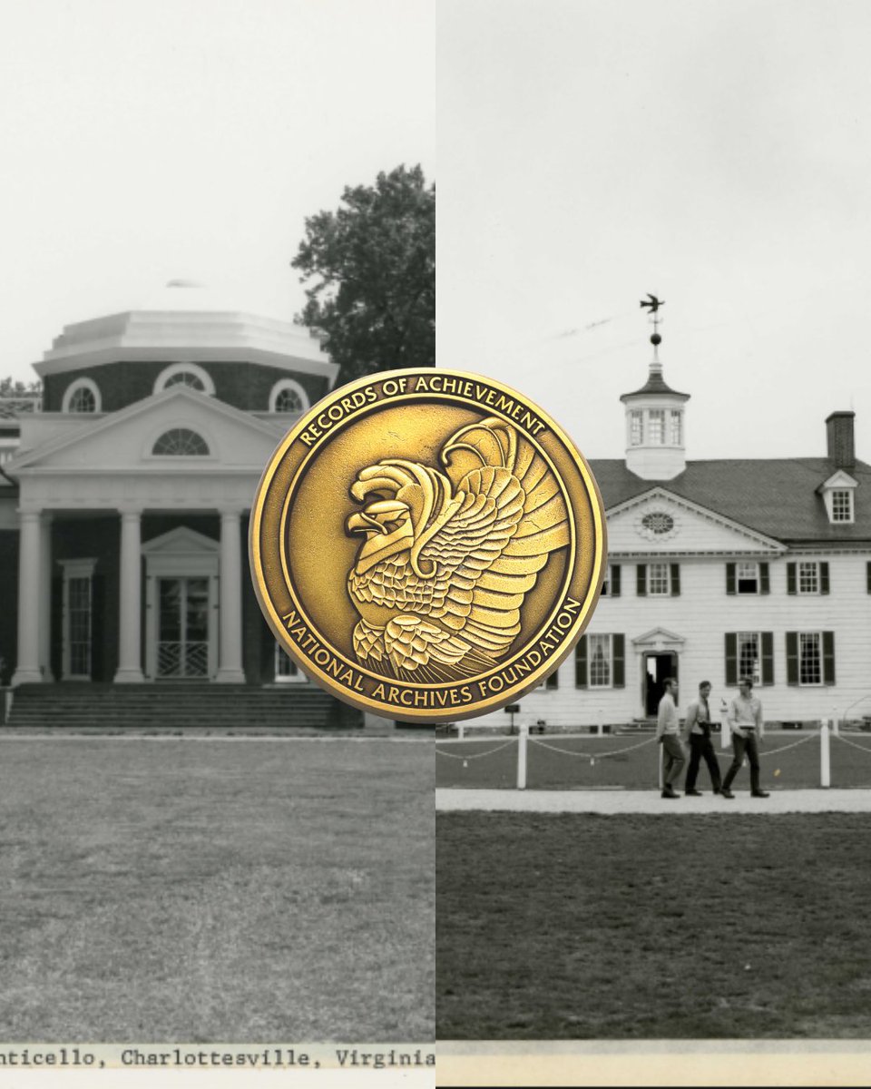 archivesfdn's tweet photo. History isn't static, and neither is the work to preserve it. Congrats to our 2026 Records of Achievement awardees @Mount_Vernon &amp; @Monticello! Both are National Historic Landmarks, designated the same day in 1960. Learn more about these iconic sites at https://t.co/WPrnNbRLFh https://t.co/6BG7WsoOw4