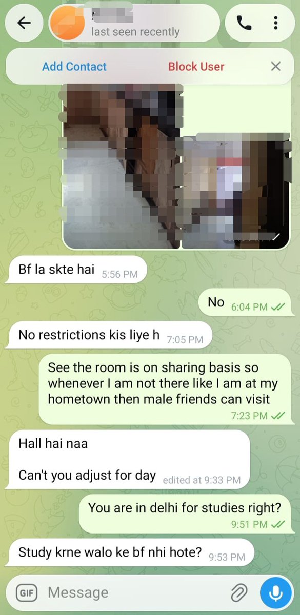 csebhai's tweet photo. A female friend posted a PG roommate ad in Telegram groups for her room in ORN, Delhi. Look at the responses by girls. Some boys use girls’ names &amp; insist for calls. What's happening in ORN?

UPSC Aspirants, out of 10 lakh 80–90k are your competition. The rest are busy with this. https://t.co/FNhl2THQRu