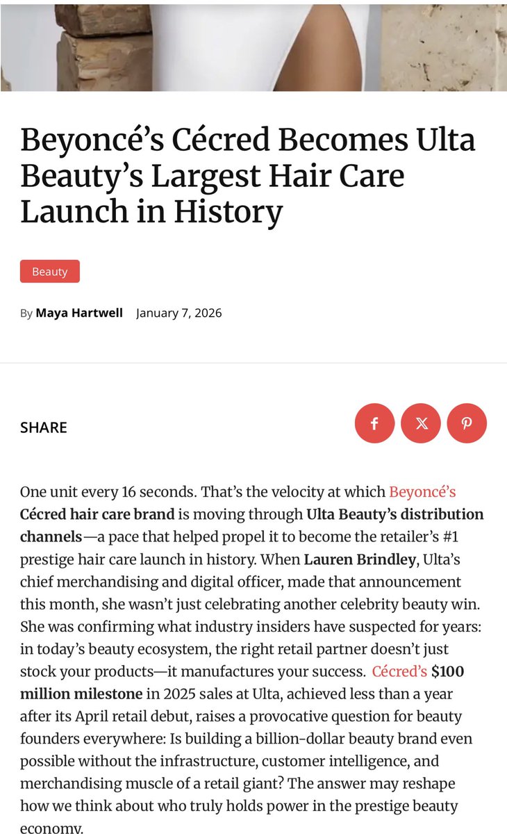 ourhermitage's tweet photo. These things happen when you’re Beyoncé and you create the best science-backed hair care brand in history! 

CÉCRED is that girl! https://t.co/lA5IANKg4a