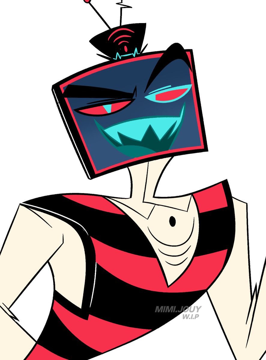 Kinderjoy_perso's tweet photo. Hi Vaddy
#Hazbinhotel #staticmoth wip https://t.co/OMMuP2ysZG