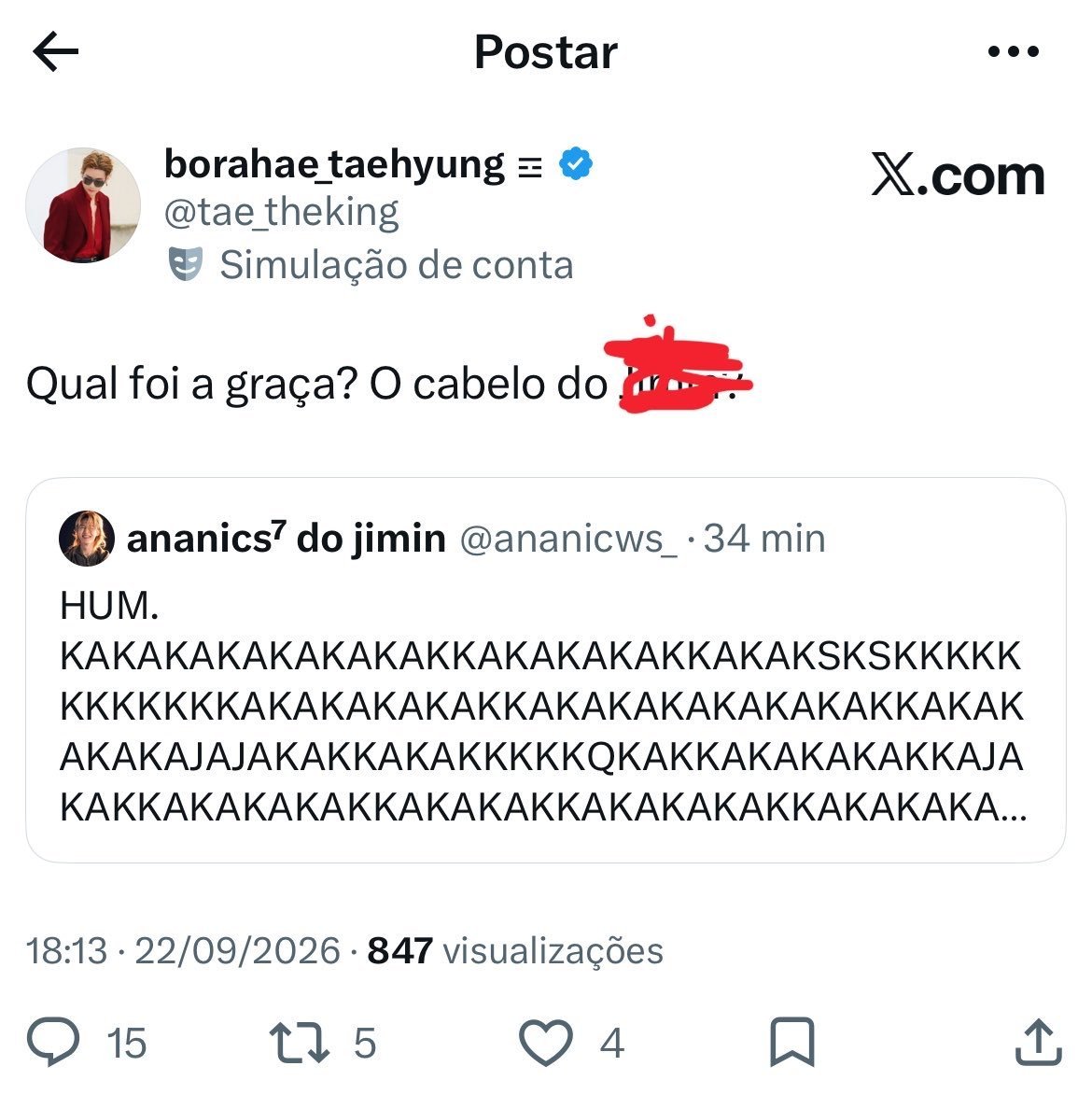97decomess's tweet photo. Why do you pretend to be ARMY when you are just a Taekook stan? You follow the vilest Jimin antis and still call yourself ARMY lmao https://t.co/NGMnoCZZ5i