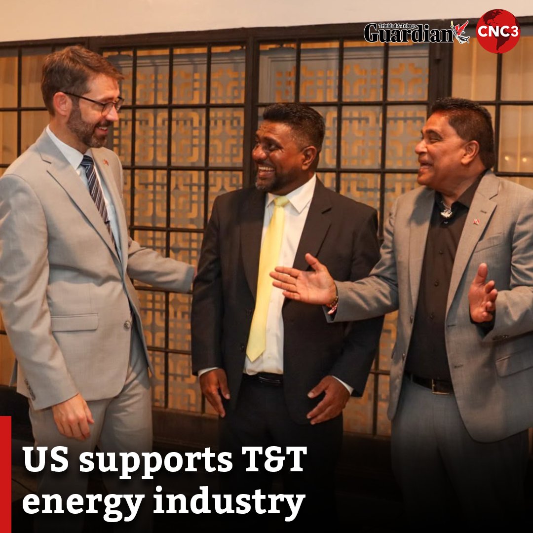 GuardianTT's tweet photo. US Chargé d’Affaires Philip Kern says Trinidad and Tobago’s downstream energy sector remains important to both countries, particularly as the country works to secure additional natural gas supplies.

For more: https://t.co/h6EJhwolkd https://t.co/KCwgoLsQ8q