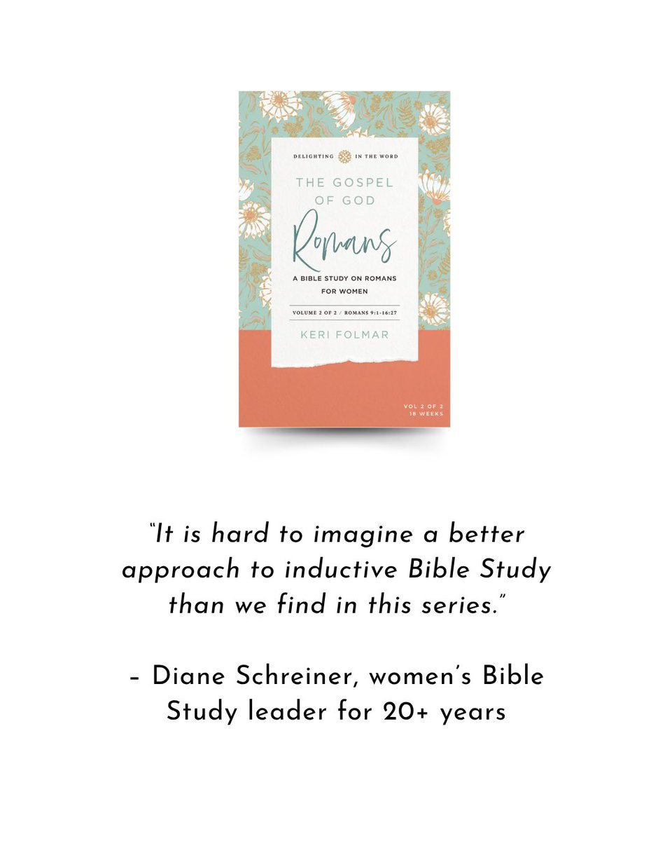 CruciformPress's tweet photo. What will you study this new school year?

In The Gospel of God: A Bible Study on Romans for Women (Vol 2), wise and helpful questions guide you deep into the text using the three basic steps of all sound Bible study: Observe, Interpret, Apply. 

https://t.co/hgWiV8Qann https://t.co/6I1mveKdzE