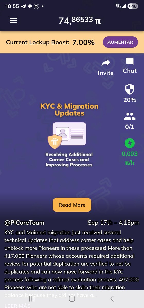 MauricioG20071's tweet photo. @PiCoreTeam I've been waiting for my migration to the mainnet for a long time. What's happening with the platform? It should all happen at the same time. https://t.co/3ndvi2Xejg