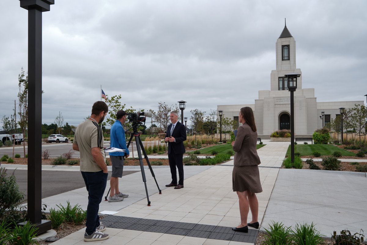 Ch_JesusChrist's tweet photo. The first temple of The Church of Jesus Christ of Latter-day Saints in Kansas opened its doors to journalists and invited guests on Monday, September 20, 2026.

“[The temple] will serve almost 15,000 members in and around this area and will be a place where people can come for respite, for peace, for learning, for the opportunity to worship Jesus Christ,” said Elder Jeremiah J. Morgan of the Seventy, who presided over the event.

Learn more on Church Newsroom.

https://t.co/aKDQRgoIoX