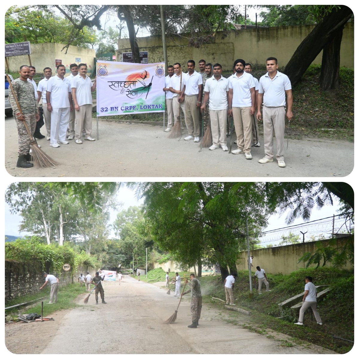 32BNCRPF's tweet photo. Swachh Bharat Abhiyan on 23/09/2026 
#swachhbharat
#swachhbharatabhiyan 
#crpf #twitterthreads 
@crpfindia @HMOIndia @PIBHomeAffairs @PMOIndia @SwachhBharatGov @swachhbharat @MoHUA_India @MoJSDDWS https://t.co/rimfhkqVcV
