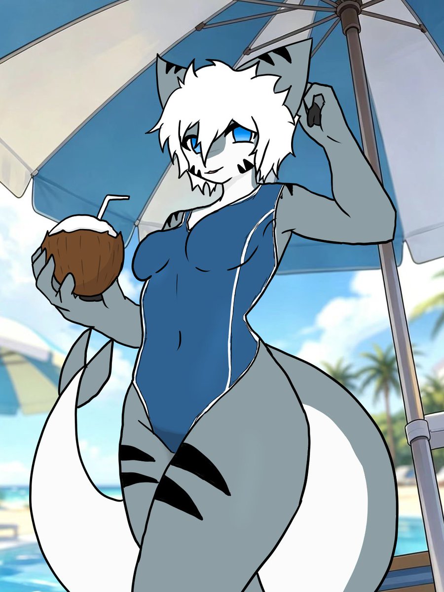 Kaigenba0505's tweet photo. "It’s really great to be able to go to the beach in the summer"#changed #tigershark https://t.co/ILSor6pila