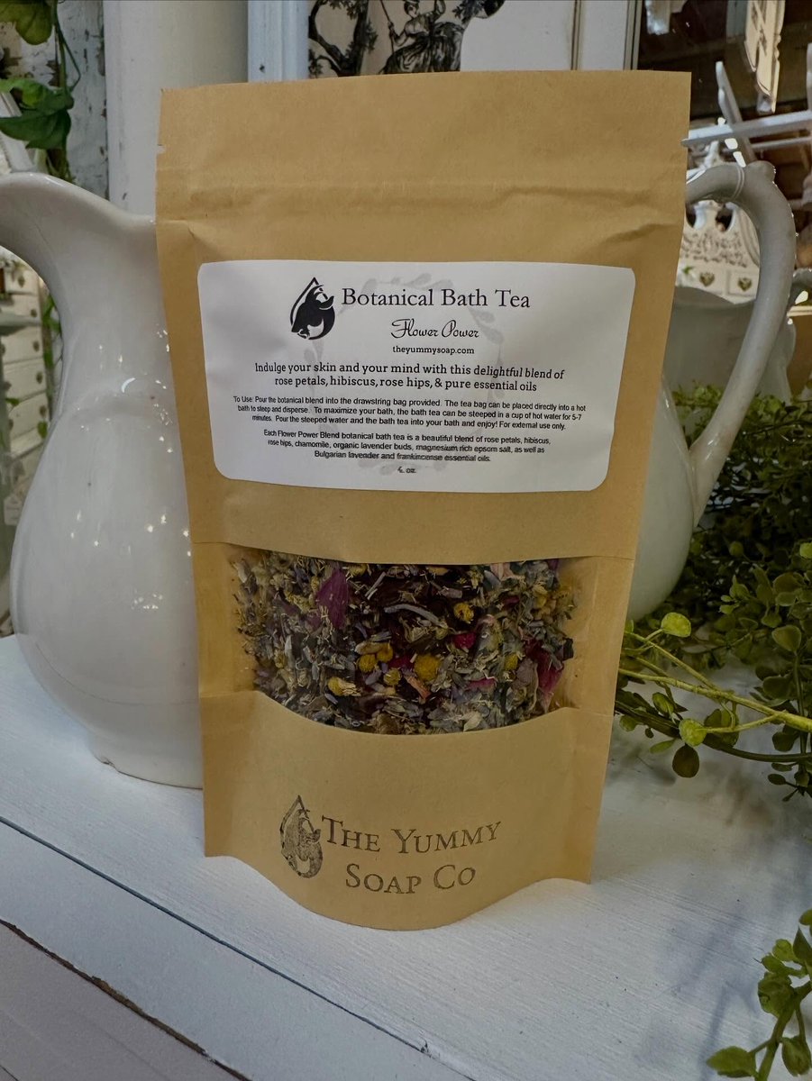 KimberHarafdg's tweet photo. It’s Flat Lay Friday! Technically, these aren’t flat lays—but put your phone on a table and they count! I love the new packaging for my Botanical Bath Tea blends, each filled with botanicals to elevate your bath and relax your body. https://t.co/sJz9tvDghH