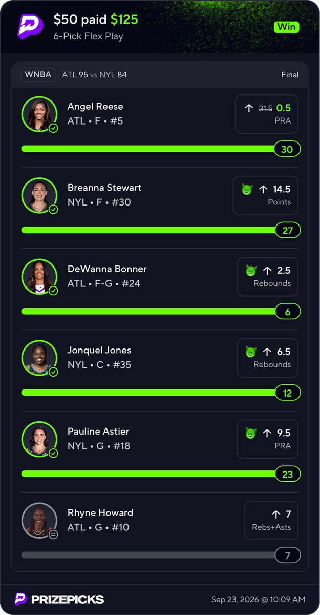 HOUSEOFGRACEHIT's tweet photo. 🔥 PRIZEPICKS VIP IS ON FIRE! 🔥

My people are CASHING! 💰💰 Happy for everybody winning with me! 🫡🏆

Want to join the VIP? 👀
🔗 LINK IN BIO https://t.co/D301xqhjGS