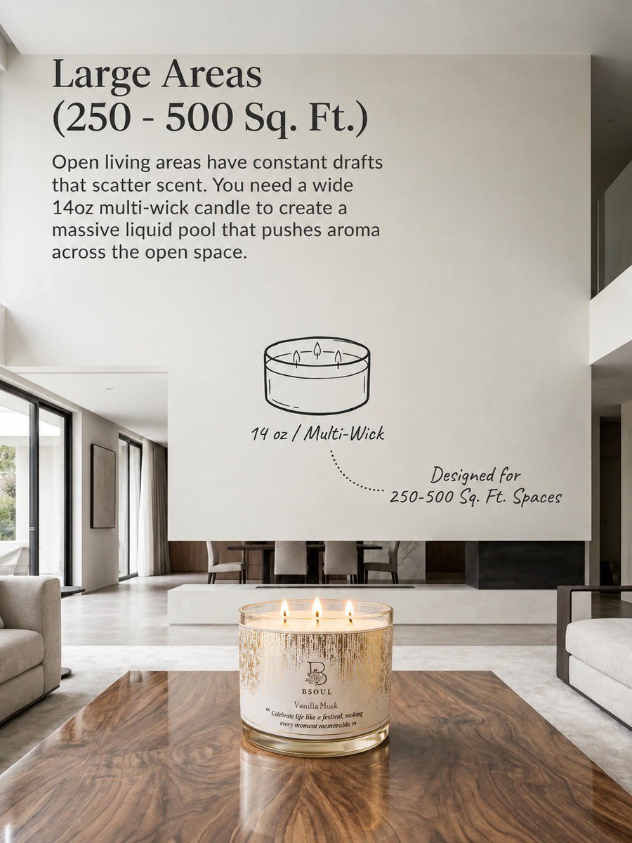 officialbsoul's tweet photo. The right candle. The right space. The right mood.
From cozy corners to spacious rooms, choose your candle size for the fragrance throw your space deserves.
Find your perfect BSOUL candle and NURTURE YOUR SOUL.
#BSOUL #ScentYourSpace https://t.co/T3HQftmLsR