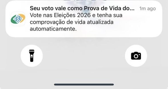 allanconta5's tweet photo. Um seguidor recebeu essa notificação no celular. Isso é LULA COAGINDO IDOSOS a votar. https://t.co/GMtixXyTSi