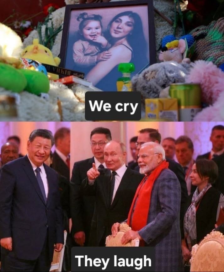 jurgen_nauditt's tweet photo. India and China are swimming in Ukrainian blood.

India and China directly financed approximately 45% of Russian military spending.

The value of their Russian crude oil purchases alone during the fourth year of the war amounted to about 45% of Russia's annual military expenditure.

China + India → approx. €75 billion in Russian crude oil during the fourth year of the war → roughly $85–87 billion → around 45% of Russia's annual military budget of $190 billion.

Fuck India.

Fuck China.