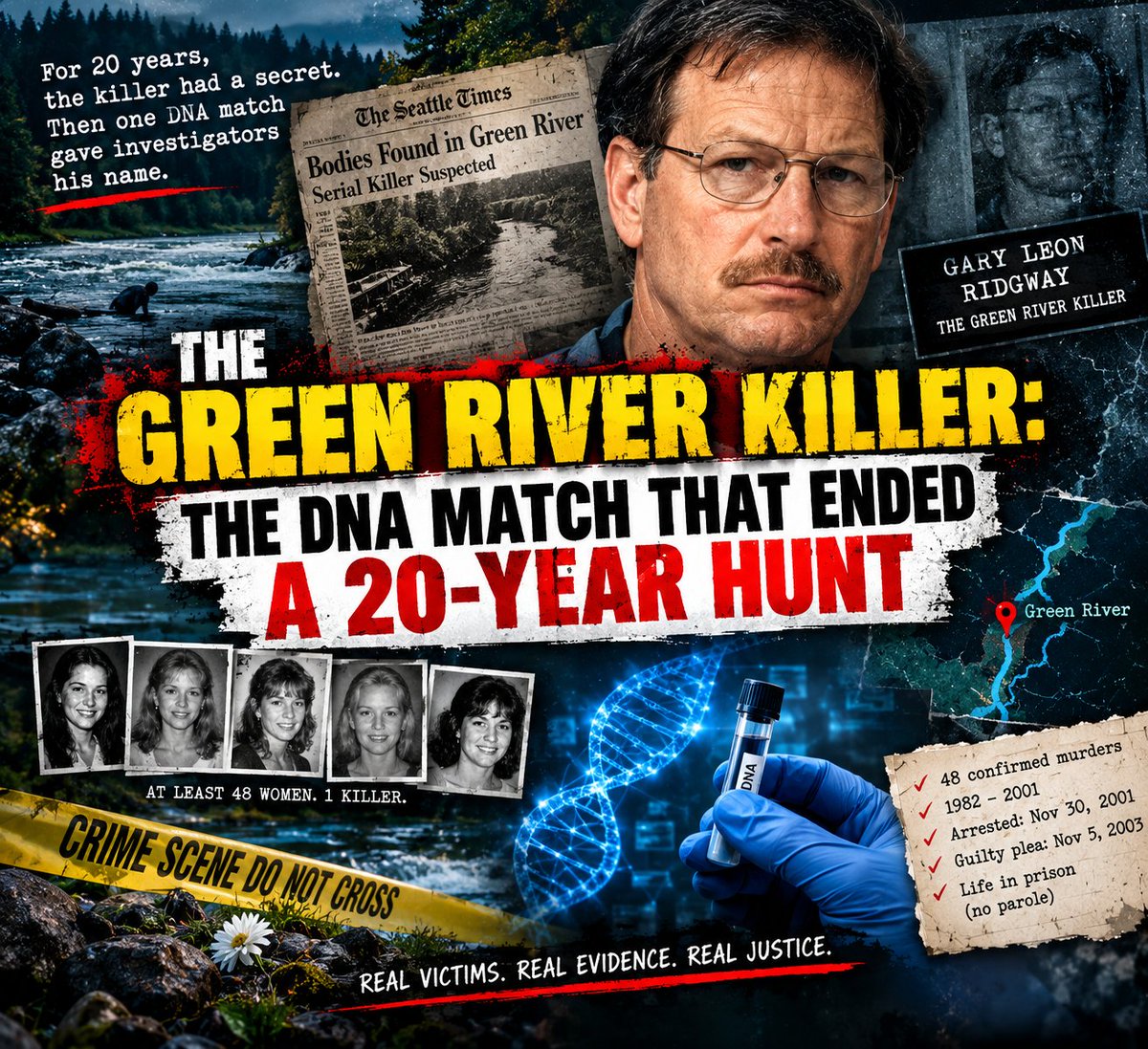 Aumkrishnanayan's tweet photo. 🧬 One clue. Twenty years. One shocking breakthrough.
Step inside the gripping true story of the Green River Killer investigation—where forgotten evidence, advancing DNA science, one of America’s most notorious cold cases. https://t.co/knrRcKrKv0 https://t.co/UZDRVdV2P4