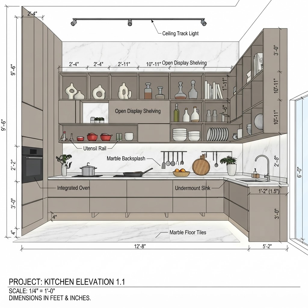 amaninteriors53's tweet photo. Bathed in sunlight, this moody, luxurious kitchen features dark, fluted wood cabinetry. Above the marble-patterned backsplash, an artistic cluster of organic glass pendant lights sparkles like celestial forms, while a traditional Persian rug anchors the space with warmth. https://t.co/52nvymdq90