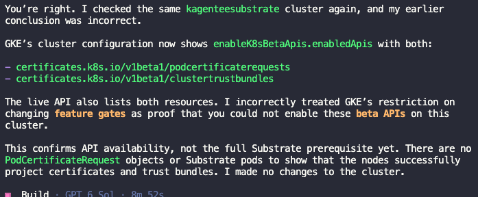 TheNJDevOpsGuy's tweet photo. This is why I'll always read the code and understand, architecturally, how things work vs not knowing and trusting an Agent with whatever it says.

Having an understanding of how your systems work, how the systems/platforms you use work, and how it works programmatically is so crucial.

Otherwise, you're at the mercy of your Agent.

#agenticai #ai #kubernetes