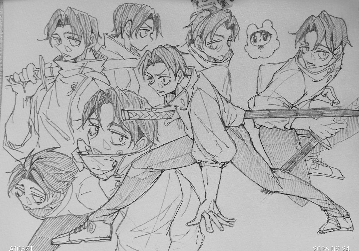 budoupan0307's tweet photo. 半年前←　→→現在
試行錯誤だけど半年前よりは詰めて描けるようになった!! https://t.co/CcAsr1oVf3