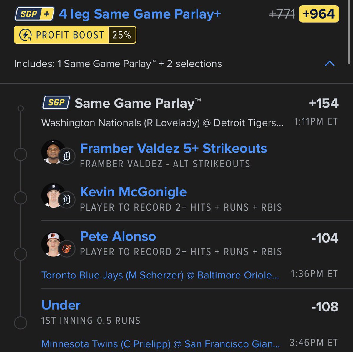 Diamond8ql's tweet photo. Lunch Money Parlay

Good Luck If Tailing🍀

@Playbook 

Join the CORD for more free plays 🔥 LFG 👇👇

https://t.co/MsnXwDkEpu https://t.co/77cT59aLEk