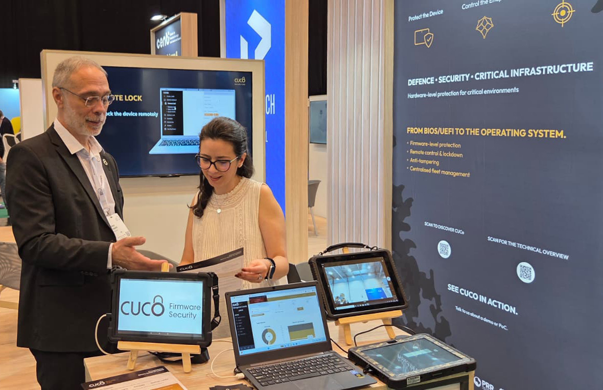 Inforlandiacorp's tweet photo. Great conversations and new connections at #EUDEX2026 🇵🇹

Yesterday, we welcomed visitors to the PRODUTECH stand to discover:
CUCo Security Suite
INSYS Rugged

If you’re at the show today, come meet us and see our solutions in action.
PRODUTECH stand

#CUCo #INSYS #EUDEX2026 https://t.co/JKCTAhEbqC