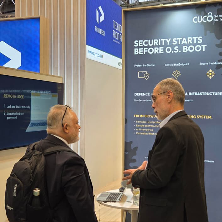 Inforlandiacorp's tweet photo. Great conversations and new connections at #EUDEX2026 🇵🇹

Yesterday, we welcomed visitors to the PRODUTECH stand to discover:
CUCo Security Suite
INSYS Rugged

If you’re at the show today, come meet us and see our solutions in action.
PRODUTECH stand

#CUCo #INSYS #EUDEX2026 https://t.co/JKCTAhEbqC