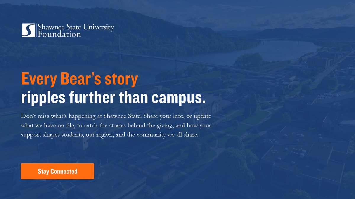 SSUAlumni's tweet photo. Big things are happening at Shawnee State, and we don't want you to miss it. Fill out the form below to share your info or update what we have on file. 

🔗 » https://t.co/68okDIK1sx https://t.co/9DqcQahtie