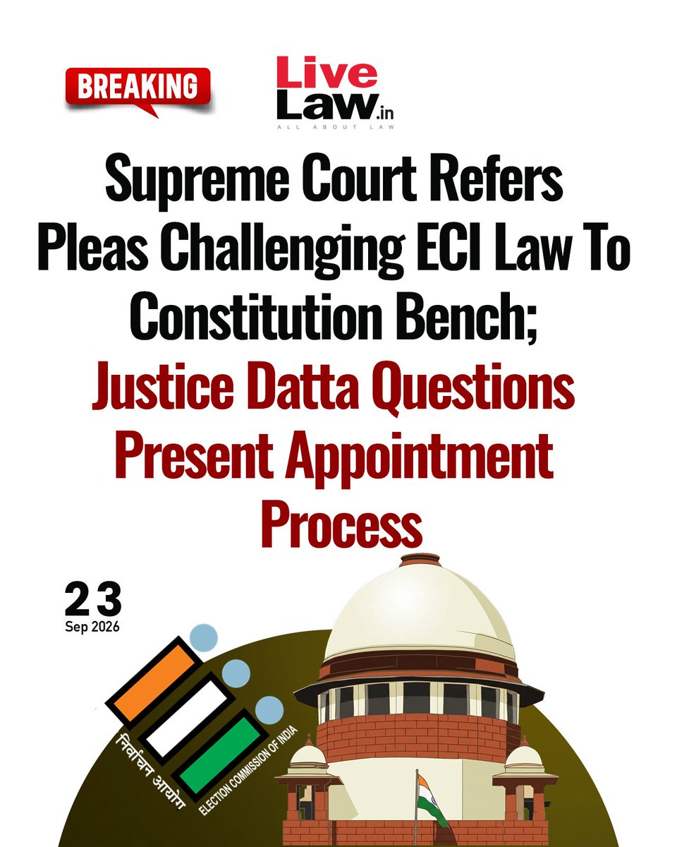 Quixotic_fella's tweet photo. Today's three important news stories, which happen to be about Gyanesh Kumar:

Gyanesh Kumars' neck saved as Supreme Court Refers Pleas Challenging ECI Law To Constitution Bench; 

Gyanesh Kumar's daughter's neck saved cause; Supreme Court Stays Allahabad HC Order Quashing Student's NSA Detention & Slamming Noida DM Medha Roopam.

Gyanesh Kumar’s younger son-in-law, a Tripura cadre IAS Akshay Labroo gets another extension on his inter-cadre deputation as Sri Nagar DM this year.

A good day for bro—or just another day of his political godfather keeping him afloat? 😭